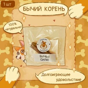 Бычий корень 1 штука 10 - 12 см, 20 грамм, лакомства, вкусняшки для собак