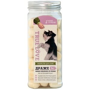 GreenQZin Лакомство для собак TRUE LOVE драже Козье молоко + SE (селен), 140г (65 драже)