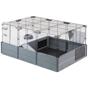 Клетка для кроликов и морских свинок Ferplast Multipla, серый, 107,5*72*50 см