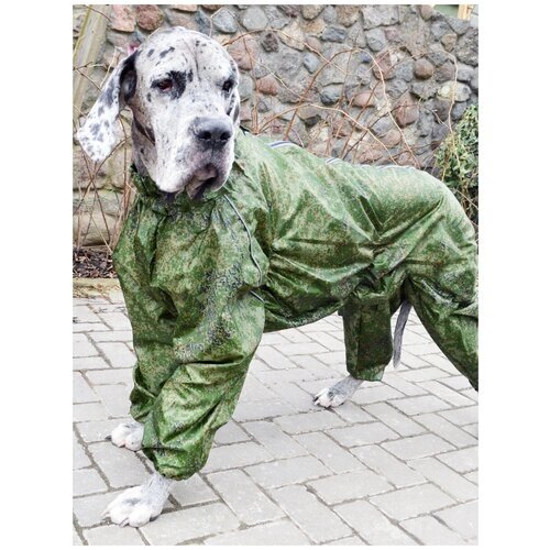 Комбинезон демисезонный непромокаемый дождевик для собак Мальчик 80