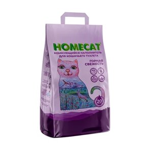 Комкующийся наполнитель Homecat Комкующийся, 20л, 1 шт.