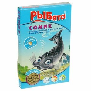 Корм "РЫБята сомик"сюрприз) для донных рыб, гранулы, 35 г (комплект из 14 шт)
