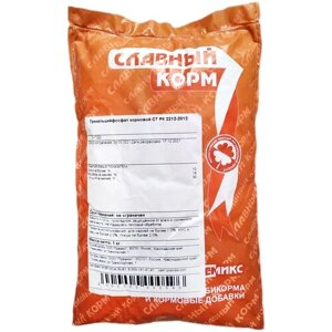 Кормовая добавка трикальцийфосфат кормовой, трикальций фосфат СТ РК 2212-2012, 1 кг