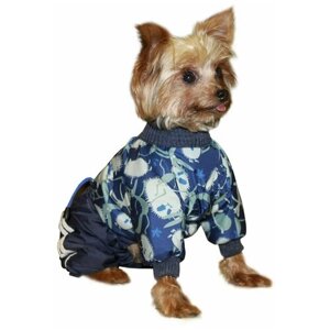КУЗеР комбинезон для собак мелких и средних пород демисезонный "Куртка -брюки" , дождевик на подкладке , одежда для собак для мальчика р 25L