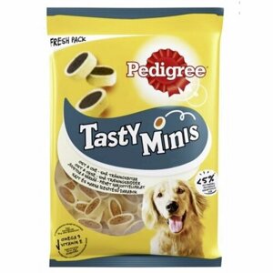 Лакомство для взрослых собак Pedigree Tasty Minis, ароматные кусочки с говядиной,140г
