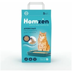 Наполнитель для кошачьего туалета Homzen древесный 15л