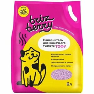 Наполнитель для кошачьих туалетов Brizberry тофу лотос 6 л