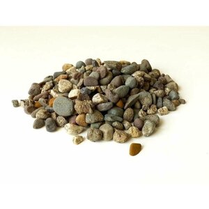 Натуральный природный камень 6 кг, грунт для аквариума, галька речная 5-10 мм.