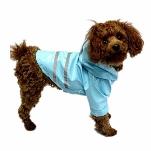 Плащ-дождевик с капюшоном для собак мелких и средних пород, размер ХL