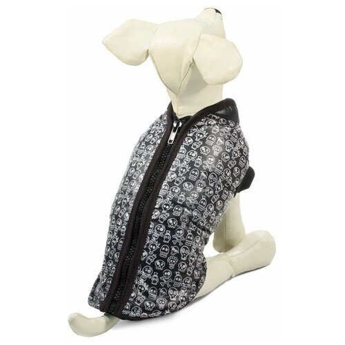 Попона для собак утепленная с молнией на спине Веселый Роджер XS, размер 20см