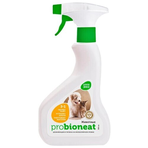 Probioneat / Дезинфицирующее средство / Поглотитель запаха / Нейтрализатор запаха Bioneat "Уход за животными", 500 мл
