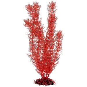 Растение для аквариума Barbus "Роголистник", пластиковое, цвет: коралловый, высота 30 см