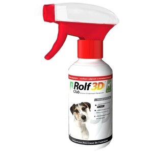 RolfСlub 3D спрей от клещей и блох для собак 200 мл 1 шт. в уп., 1 уп.