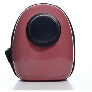 Рюкзак для переноски животных с окном для обзора, 32 х 25 х 42 см, розовый