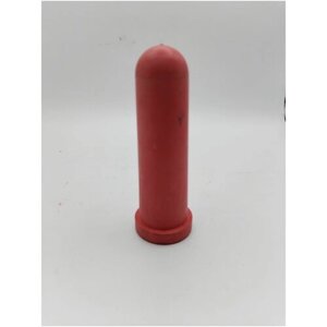 Соска резиновая, 100 мм, красная, крестовый разрез подходит к бутылке для выпойки ягнят