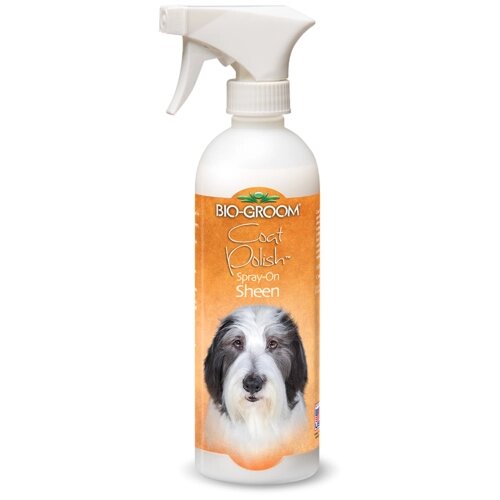 Спрей Bio-Groom Coat Polish Spray-On Sheen блеск-антиколтун для собак , 473 мл , 100 г