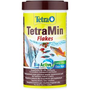 Сухой корм для рыб, ракообразных Tetra TetraMin flakes, 500 мл, 100 г