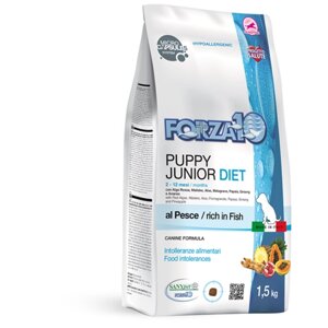 Сухой корм для щенков всех пород и собак в период беременности и лактации Forza10 гипоаллергенный, для беременных/кормящих, рыба 1 уп. х 1.5 кг