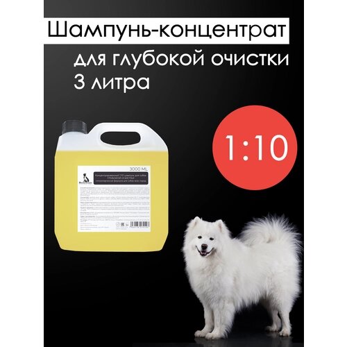 Суперочищающий шампунь для собак Doctor Groom, концентрат 1:10, глубокое очищение, увлажняющий, гипоаллергенный, для всех пород и типов шерсти, 3л