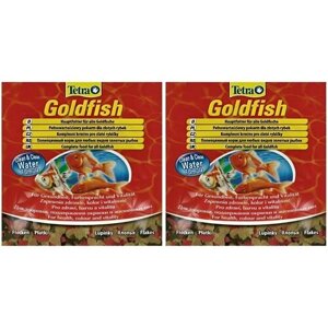 Tetra Корм для золотых рыбок Tetra Goldfish, хлопья, 12 г, 2 уп