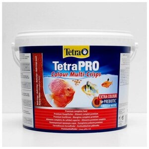 TETRA Корм TetraPro Colour для рыб, чипсы для окраса, 10 л, 2,1 кг