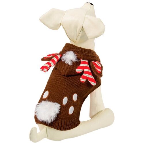 Triol свитер для собак "Рождественский олень", коричневый XS, 20 см