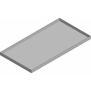 Универсальный пластиковый поддон 50х35х10 см из полипропилена, серый (ППН3/355010)