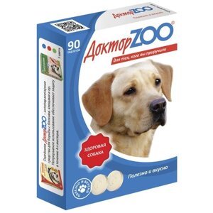 Витамины для животных ДокторZOO Витаминное для собак "Здоровая Собака", блок из 6 уп. по 90 таб.