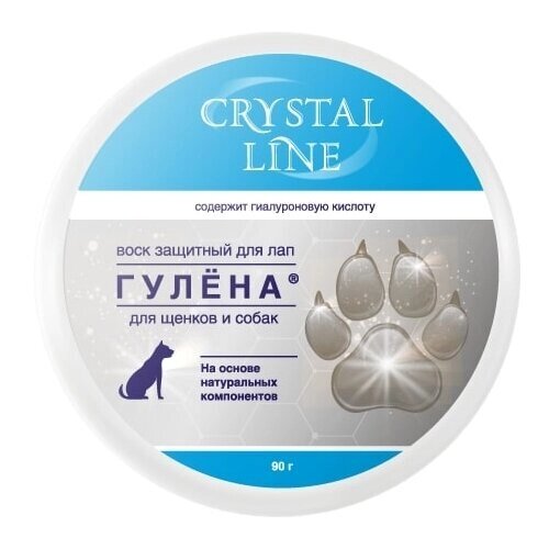 Воск -воск Apicenna Crystal line Гулена защитный воск для лап собак , 90 мл , 90 г