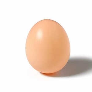 Яйцо искусственное подкладное, для кур, 4 5 см, 1 шт, коричневое