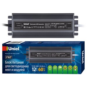 Блок питания 12V 5A 60W Uniel UL-00007575