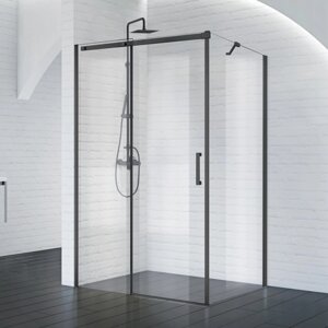 Боковая стенка BelBagno Acqua 90 профиль черный матовый (ACQUA-90-FIX-C-NERO)