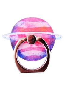 Держатель-кольцо для телефона Планета (металл) (коробка)