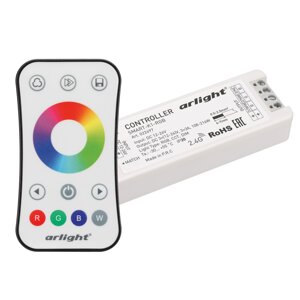 Комплект контроллер с ИК-пультом SMART-RGB-SET-RING 12-24V 3x3A Arlight 034807