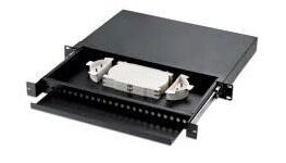 Кросс оптический стоечный TopLAN КРС-Top-1U-10LC/U-OS2-BK 10 LC/UPC адаптеров, одномодовый, 1U, черный, укомплектованный, с прикрученными адаптерами,