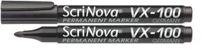 Маркер Permanent ScriNova VX-100, 1-3 мм, черный 710001