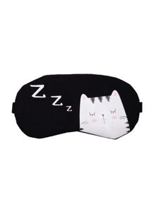 Маска для сна Спящий Котик Zzz (пакет)