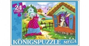 Мега-Пазл Konigspuzzle 24эл. Заюшкина Избушка-1 Пк24-5878