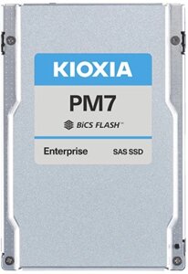 Накопитель SSD 2.5 toshiba (kioxia) KPM71VUG6t40 PM7-V 6.4TB SAS 22.5gb/s TLC 4200/4100MB/s IOPS 720K/355K MTBF 2.5M 3 DWPD