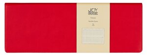 Планинг недат. 56л "Joy Book" очень красный, настольный, иск. кожа 7Б, скругл. углы, съемный тонир. блок, тисн. фольгой, евроспираль, офсет