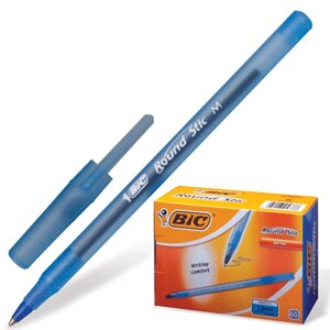 Ручка шариковая синяя "Round stic" 1,0мм, BIC