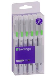 Ручки капиллярные (линеры) 6шт "Precision" черные, 0,2/0,25/0,3/0,35/0,45/0,5мм, Berlingo
