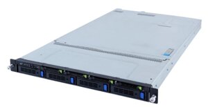 Серверная платформа 1U gigabyte R182-M80 (2*LGA4189, C621A, 32*DDR4 (3200), 4*3.5'2.5" SATA/SAS HS, 4*2.5" nvme/SATA/SAS HS, 2*PCIE, 2*glan, mlan, VG