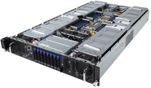 Серверная платформа 2U gigabyte G291-280 2*LGA3647, C621, 24*DDR4(2933), 8*2.5" HS HDD/SSD RAID, 8*PCIE, 2*10glan, mlan, 2*USB 3.0, COM, VGA, 2*2200W