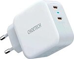 Сетевое зарядное устройство Choetech PD6009, USB C PD + USB C PD, 40 Вт