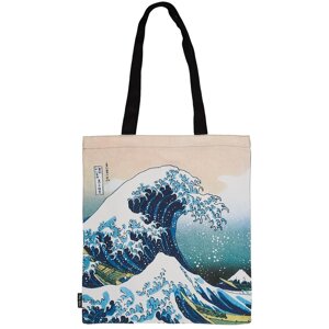 Сумка "Кацусика Хокусай. Большая волна", 40 х 32 см