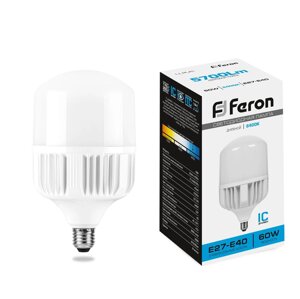 Светодиодная лампа Feron 60W 5700Lm 6400K E27 25782