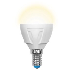 Светодиодная лампа Uniel Шар 7W 600Lm 3000K E14 UL-00002419
