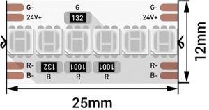 Светодиодная лента 24V RGB 16,4W/m 5m DesignLed 005762