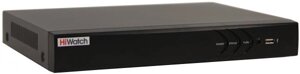 Видеорегистратор HiWatch DS-H204UA (С) 4-х канальный гибридный c технологией AoC (аудио по коаксиальному кабелю) для аналоговых, HD-TVI, AHD и CVI каме